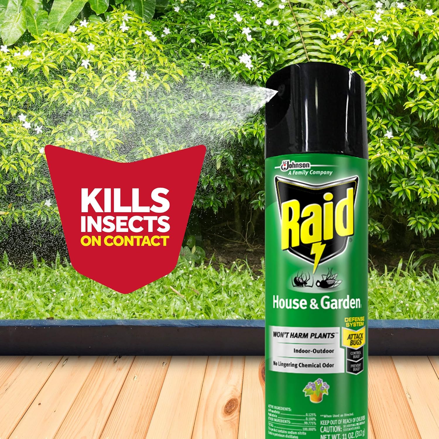 Raid House & Garden Insect Killer Spray, Orange Scent 11 Ounce (Pack Of 1)