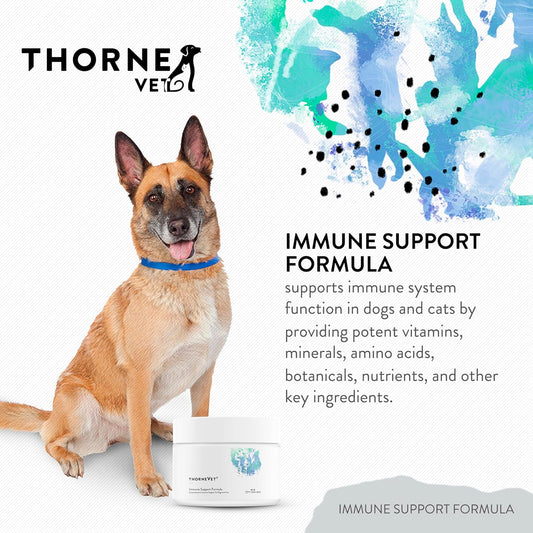 ThorneVET Immune Support Formula Powder – Immune Support for Dogs & Cats, 90 scoops