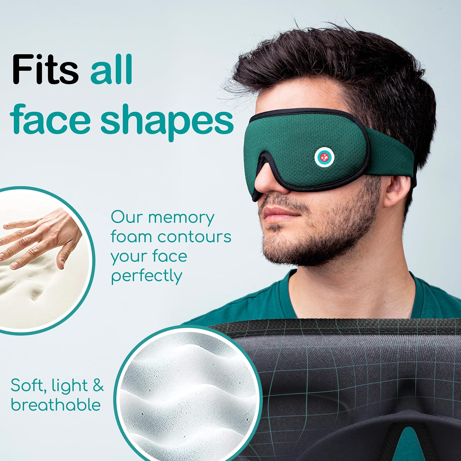Medi Grade 100% Blackout Eye Mask for Sleeping - Breathable 3D Sleep Mask for Men and Women with Sleep Aid Zero-Eye-Pressure Technology designed for Eye Masks for Sleeping - Sleeping Mask Bag Included : Amazon.co.uk: Health & Personal Care