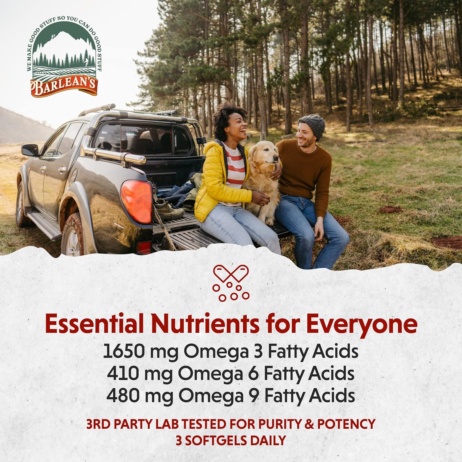 Barlean'S Omega 3 6 9 Flaxseed Oil Supplements, Cold-Pressed Flax Seed Supplement Softgels With 1650 Mg Ala Fatty Acids, 250 Count : Health & Household