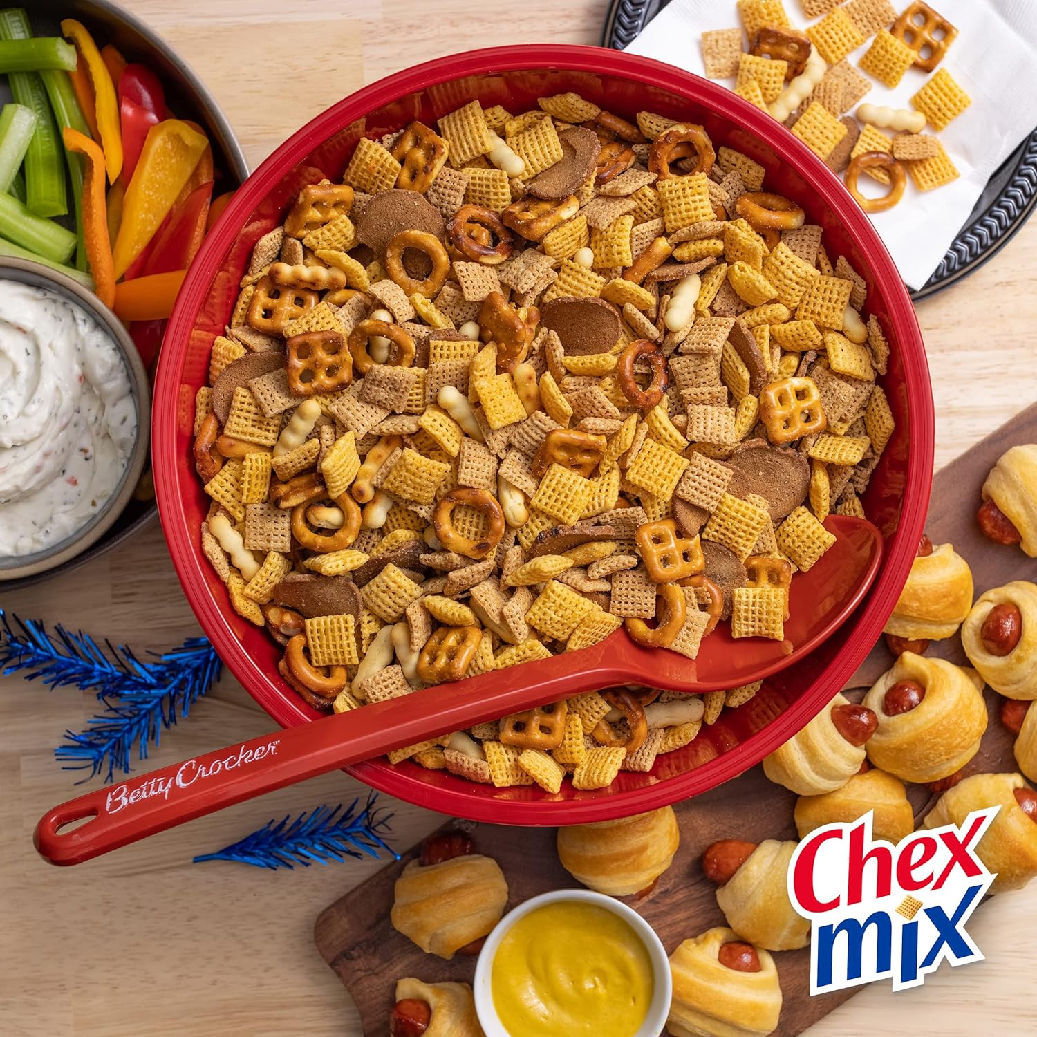 Chex Mix Snack Mix, Bold Party Blend, Savory Snack Bag, 8.75 oz