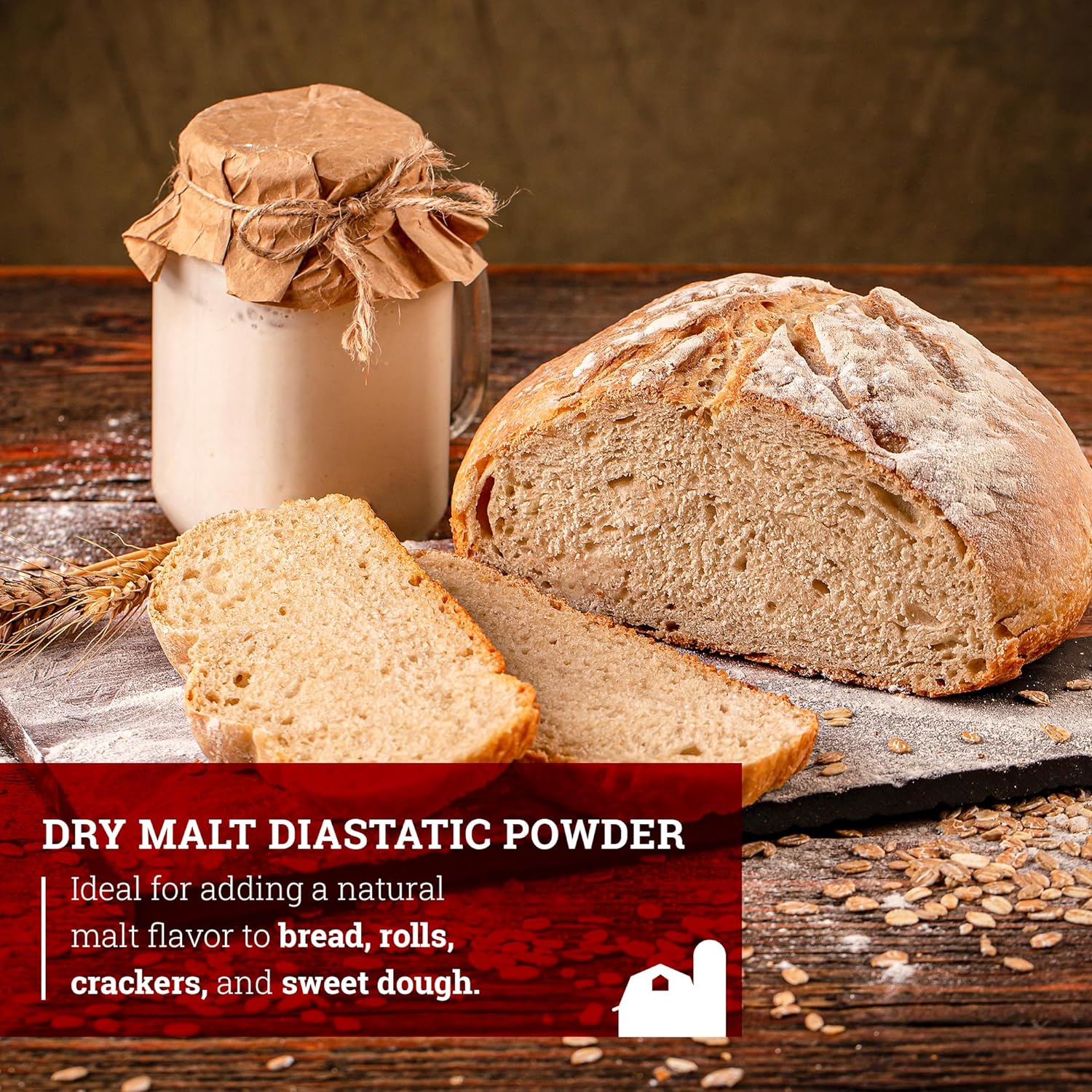 Hoosier Hill Farm Dry Malt (Diastatic) Baking Powder,1.5LB (Pack of 1) : Powdered Milk : Grocery & Gourmet Food