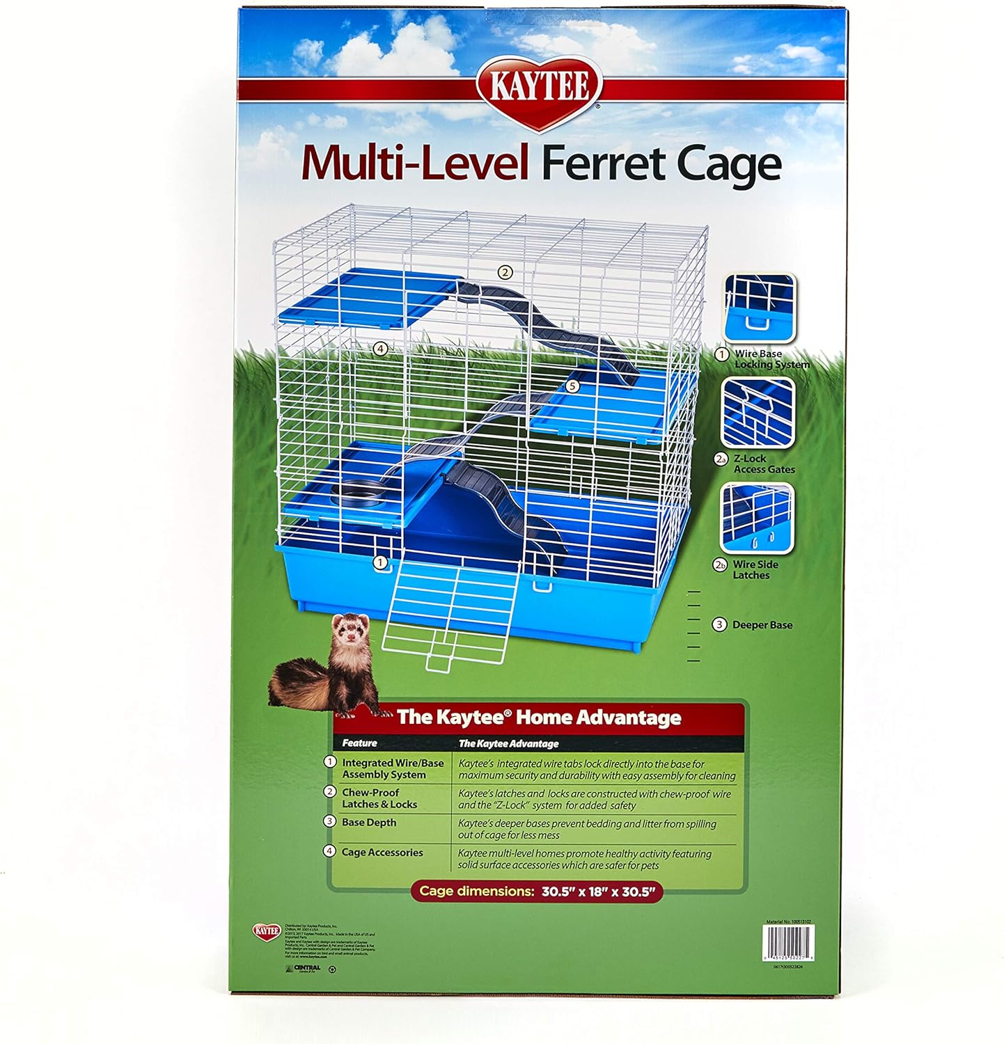 Kaytee My First Home Multi-Level Habitat for Pet Ferrets : Pet Cages : Pet Supplies