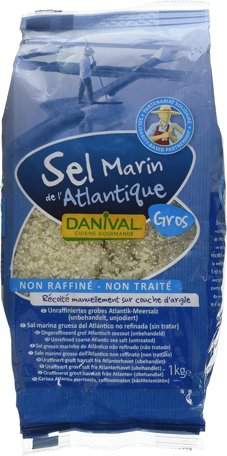 Danival Unrefined Coarse Sea Salt, 1 Kg