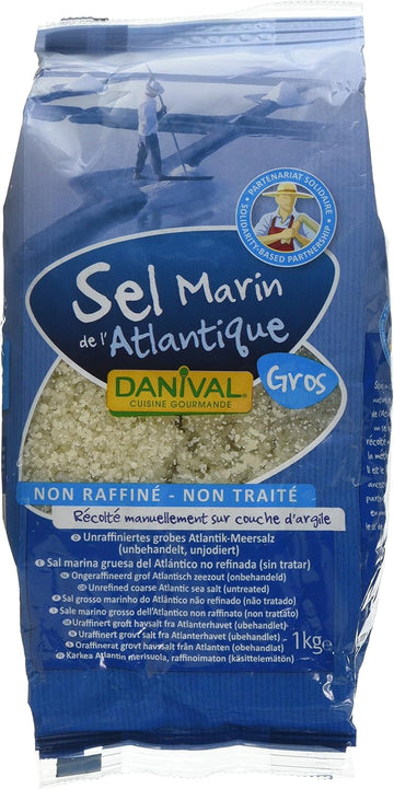 Danival Unrefined Coarse Sea Salt, 1 Kg
