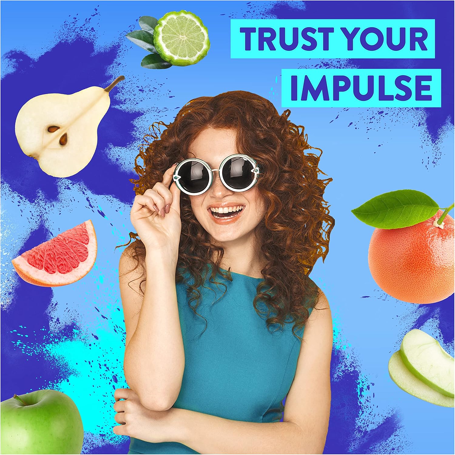 Impulse Wild Waves Made With 100% Pcr Plastic Body Mist Deodorant Spray For A Unique And Fresh Fragrance 6 X 100 Ml