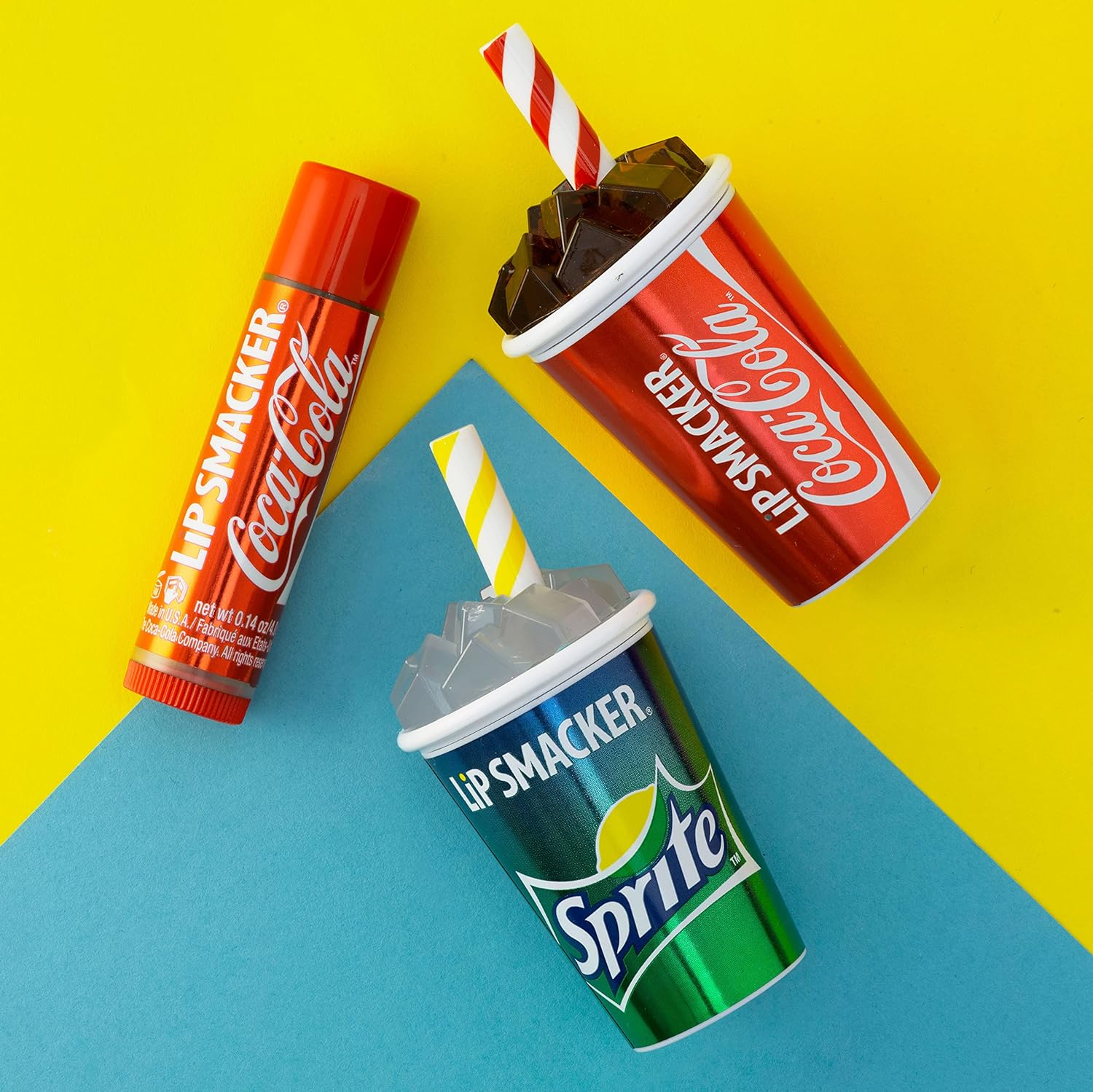 Lip Smacker Coca Cola Collection, lip balm for kids - Coca-Cola & Sprite, trio : Beauty & Personal Care