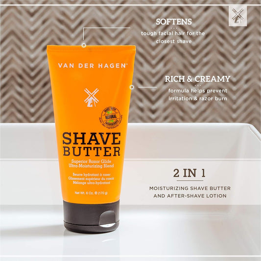 Van Der Hagen Shave Butter- Best Shave (6 oz) (Pack of 1)