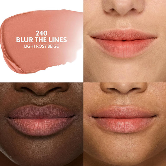 Covergirl Clean Fresh Yummy Blur Lipstick, Blurring Effect, Matte Lip Color, Fresh Pear Flavored, Vegan Formula - 220 Pear-Fectly (Soft Pink Nude)
