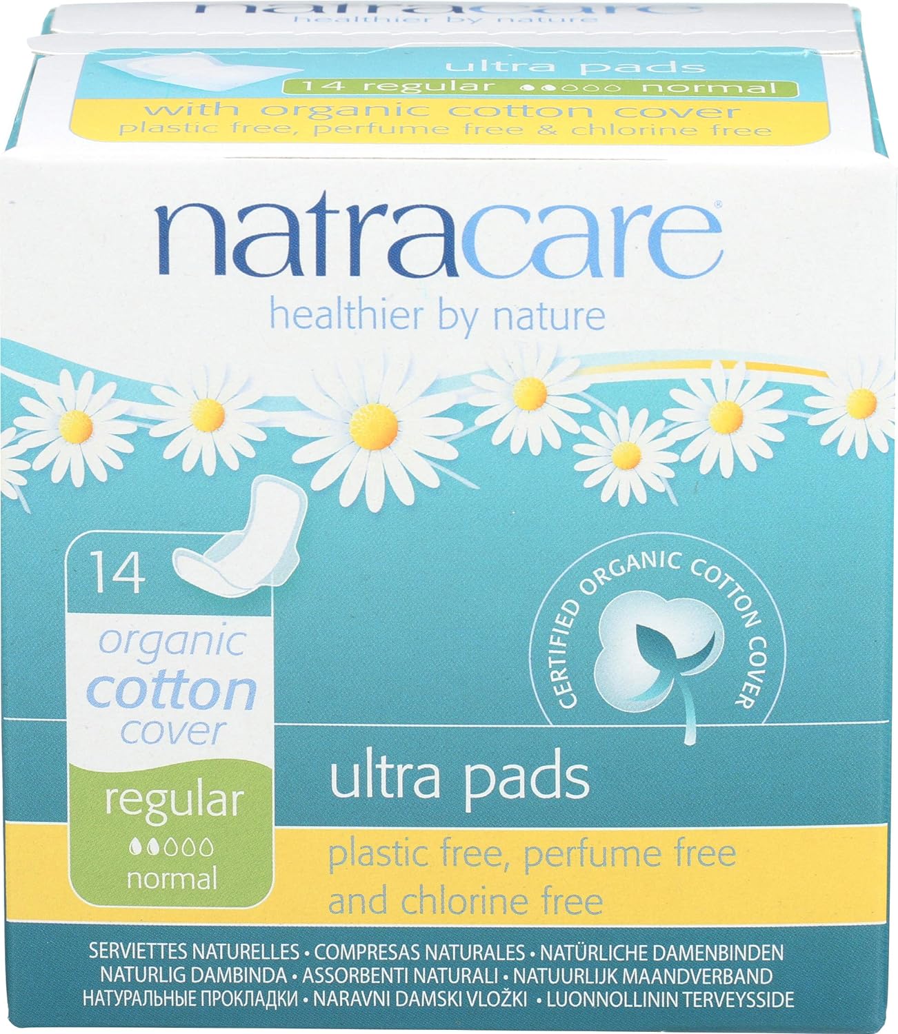 Natracare, Pads with Wings Ultra, 14 Count