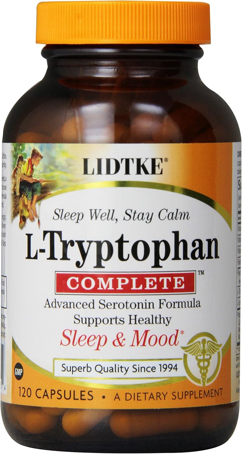 Lidtke Technologies L-Tryptophan Complete Capsules, 120 Count : Health & Household