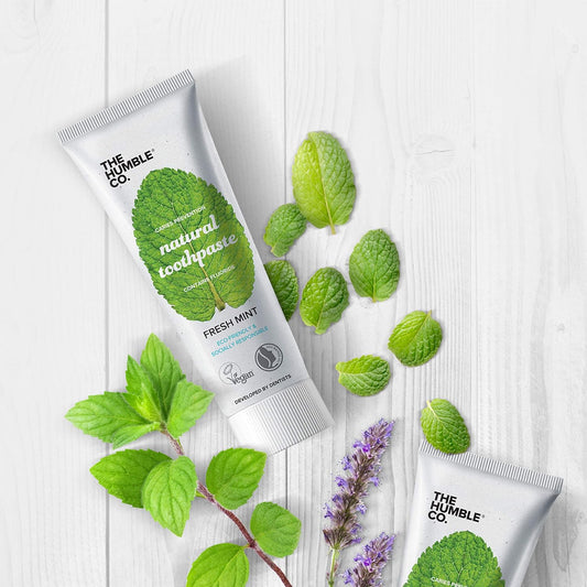 The Humble Co. - Natural Toothpaste - Charcoal - Caries Prevention - Natural Fluoride - Developed By Dentists - Designed In Sweden - Vegan & Cruelty-Free - Eco-Friendly Packaging - 75Ml