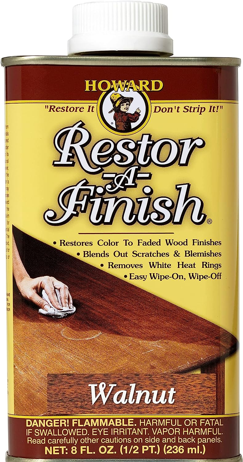 HOWARD RF4008 Products Restor-A-Finish, 8 oz, Walnut, 8 Fluid Ounces