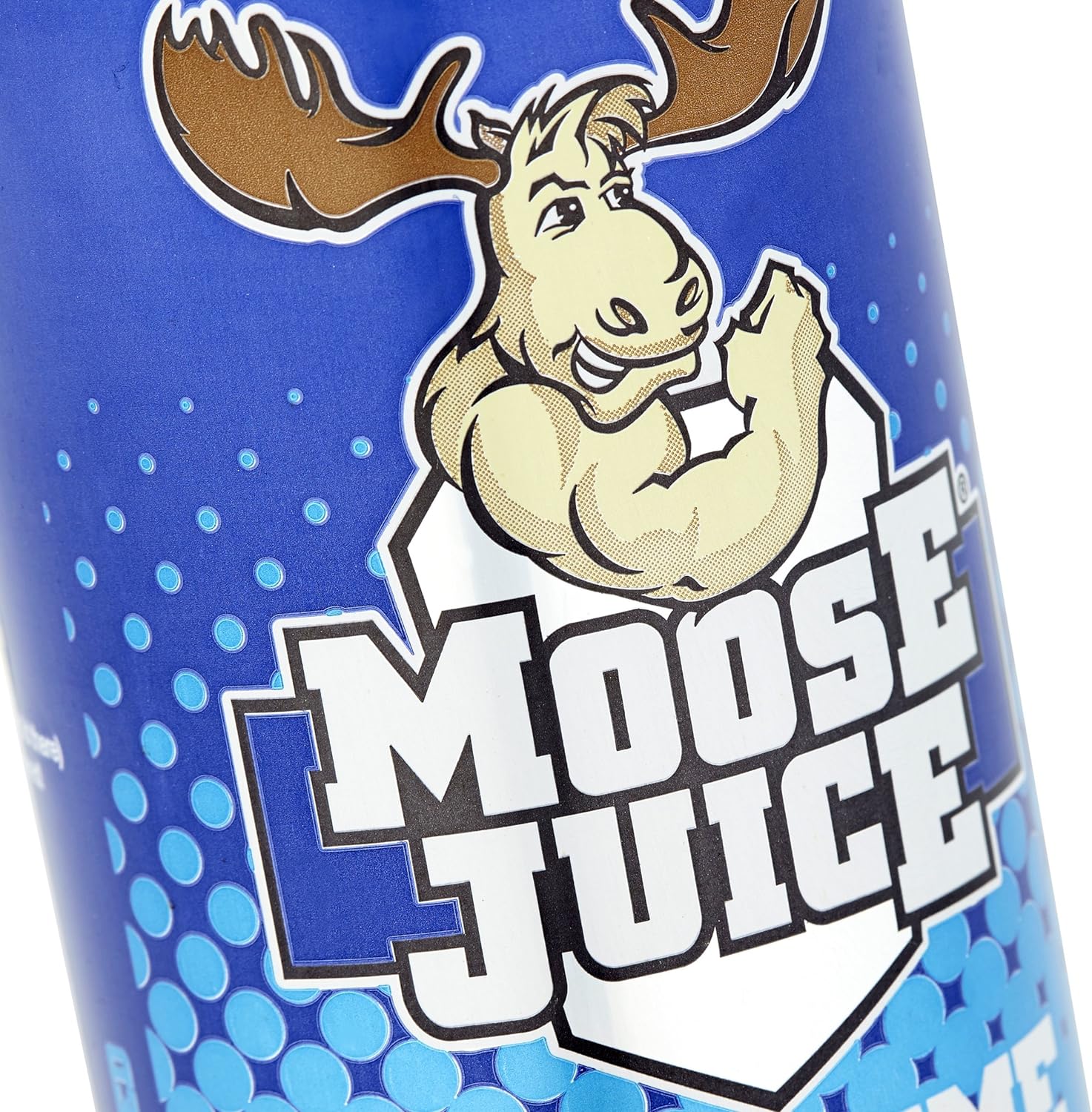 Moose Juice // Clean Energy + BCAA Drink // Only 15 kcal // 200mg Caffeine // Zero Sugar & Aspartame // Vitamins // Blue Raspberry Flavour // 12 x 500ml Cans (Tastes like Slush Puppy)