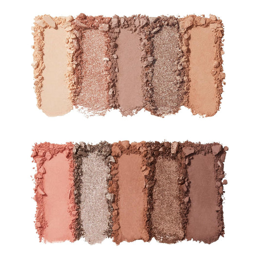 E.L.F. Perfect 10 Eyeshadow Palette, Ten Ultra-Pigmented Shimmer & Matte Rose Gold Shades, Blendable Formula, Vegan & Cruelty-Free, Rose Gold Sunset