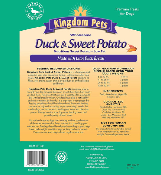 Filler Free Duck Jerky & Sweet Potato Twists, Premium Treats for Dogs, 48-ounce bag