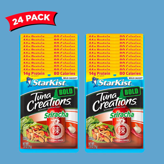 StarKist Tuna Creations BOLD, Sriracha, 2.6 Oz, Pack of 24