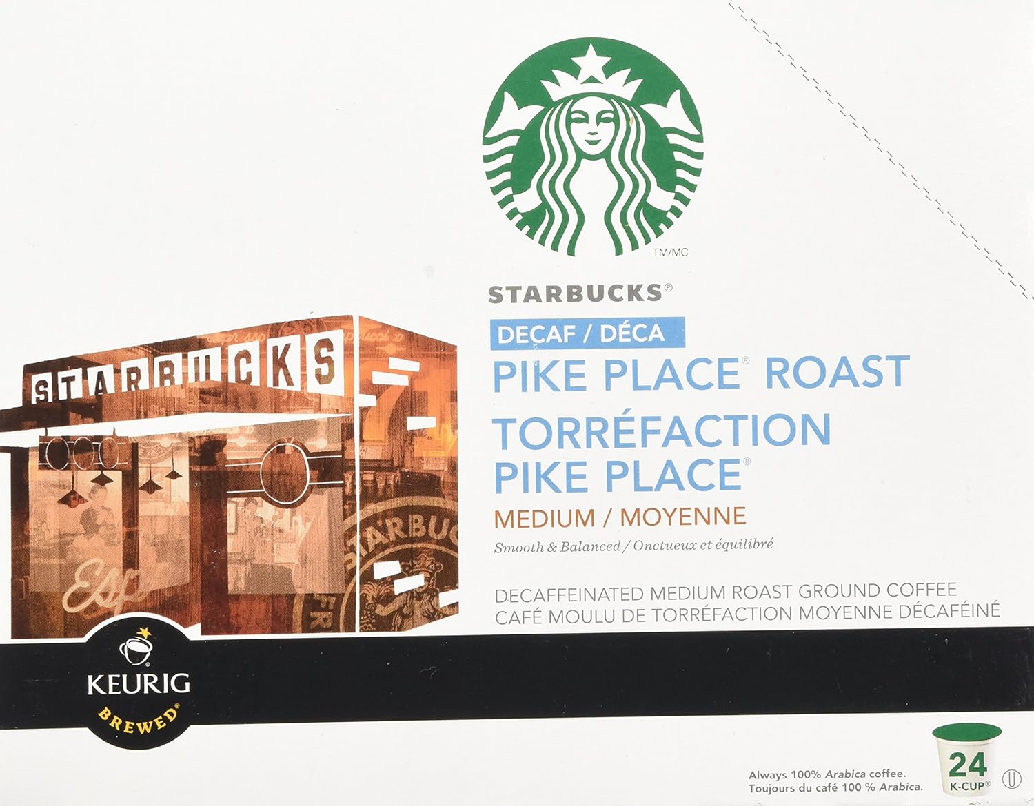 Starbucks Decaf Pike Place Roast 48 K-Cups