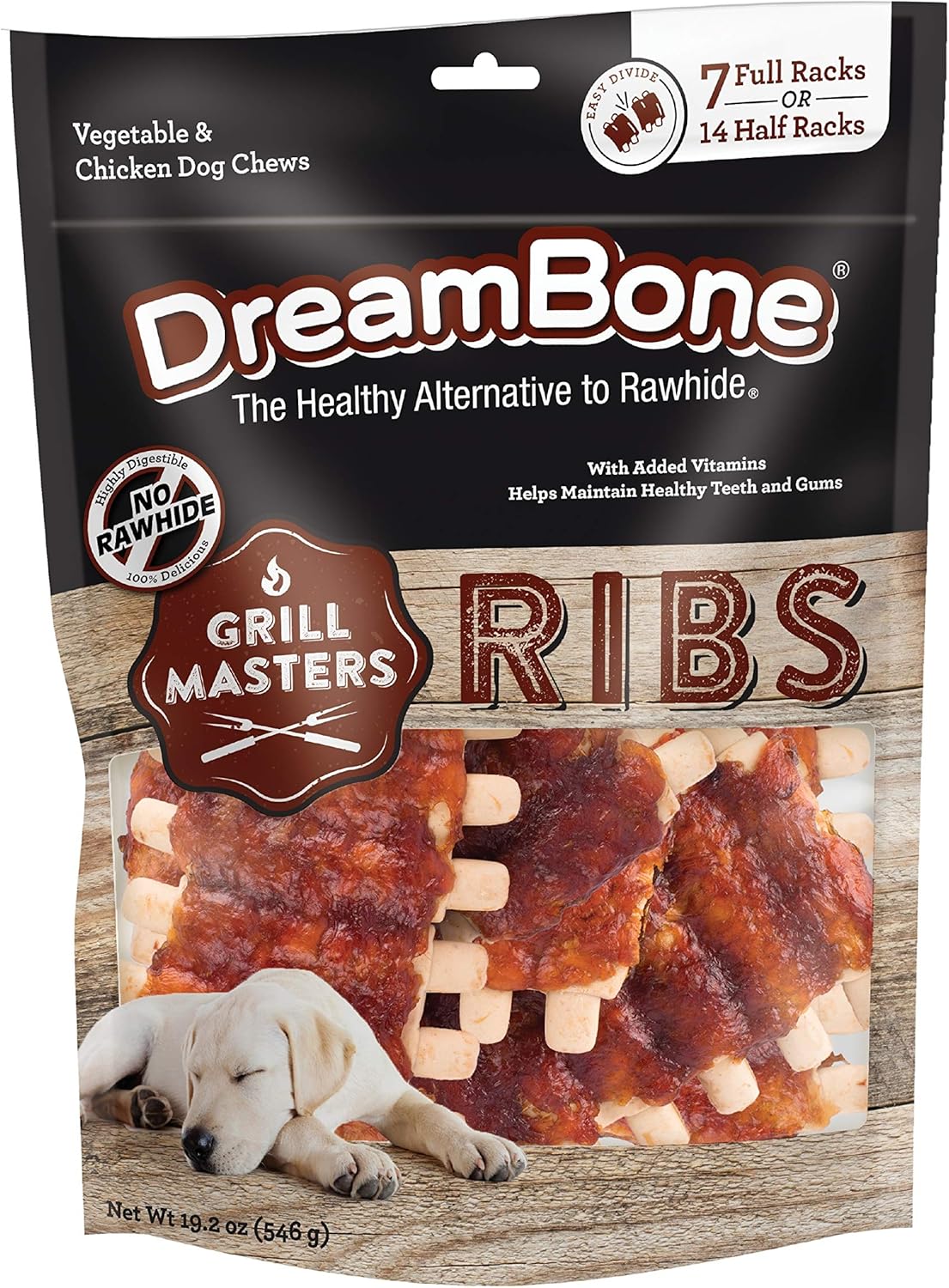 Dreambone Rawhide-Free Grill Masters, Treat Your Dog To A Chew Made With Real Meat And Vegetables