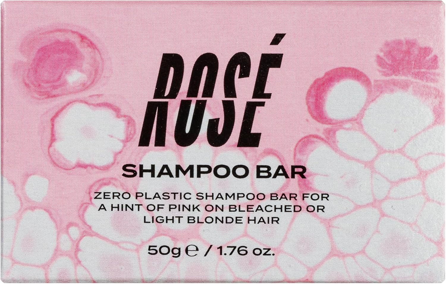 Bleach London Rose Shampoo Bar - Pale Pink Rinse, Vegan, Cruelty Free, Colour Protected Clean, Colour Depositing Formula, 250 Ml