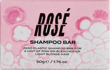 Bleach London Rose Shampoo Bar - Pale Pink Rinse, Vegan, Cruelty Free, Colour Protected Clean, Colour Depositing Formula, 250 Ml