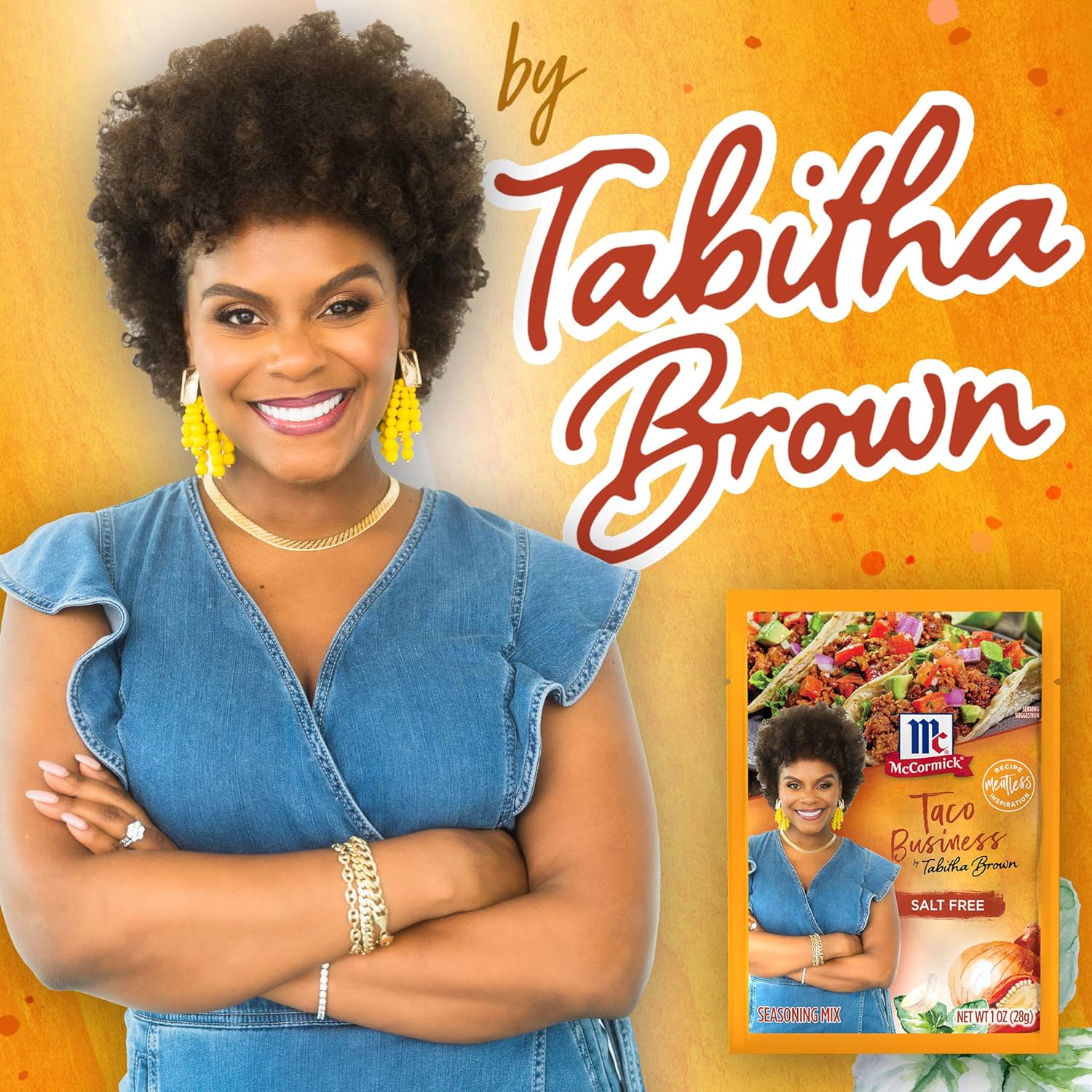 McCormick Taco Business Seasoning Mix by Tabitha Brown, 1 oz (Pack of 12) : Everything Else