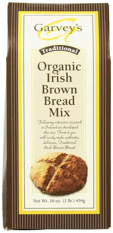 Garvey's Traditional Organic Irish Brown Bread Mix, 16 Ounce (Pack of 5)
