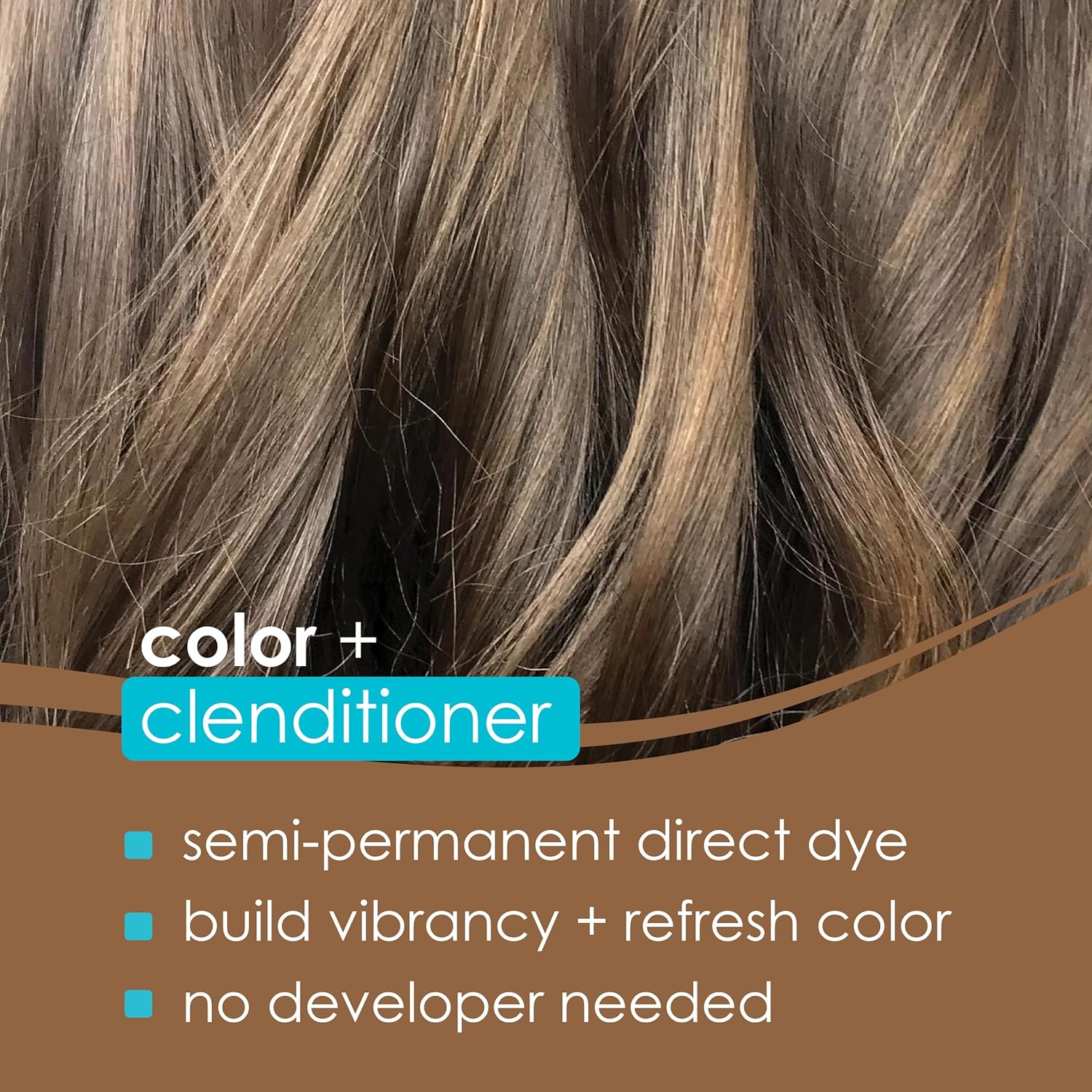 Keracolor Color + Clenditioner 3-In-1 Color-Depositing Conditioner, Gently Cleanses & Conditions, Semi-Permanent Mocha Latte Hair Color, 12 Fl Oz : Beauty & Personal Care