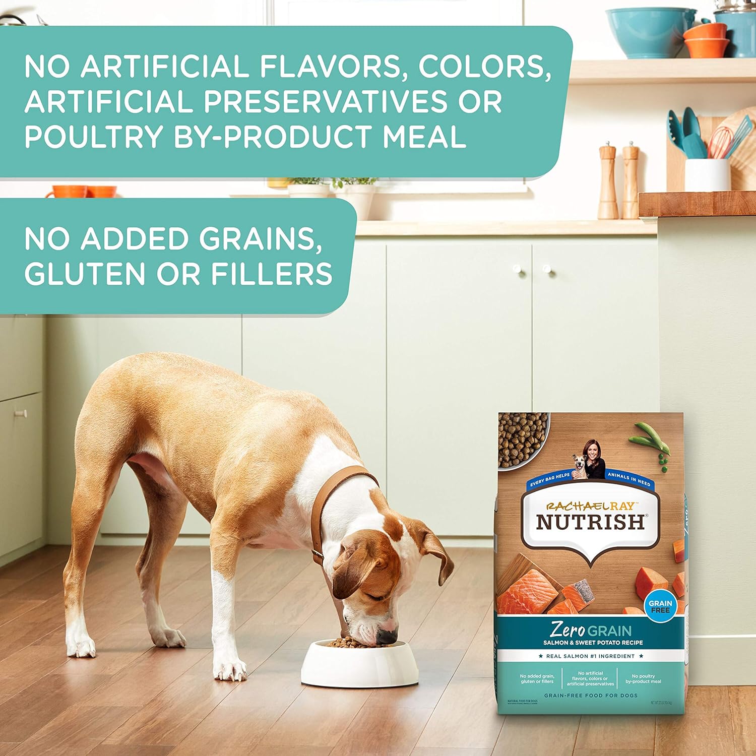 Rachael Ray Nutrish Zero Grain Dry Dog Food, Salmon & Sweet Potato Recipe, 11.5 Pound Bag : Pet Supplies
