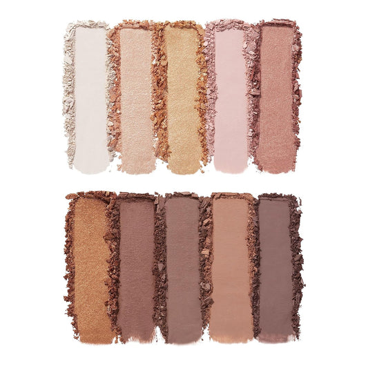 E.L.F. Perfect 10 Eyeshadow Palette, Ten Ultra-Pigmented Neutral Shades, Blendable Formula, Vegan & Cruelty-Free, Need It Nude (Packaging May Vary)