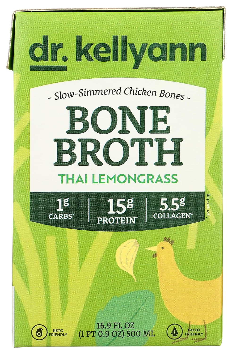 Dr. Kellyann Thai Lemongrass Chicken Bone Broth, 16.9 Fz