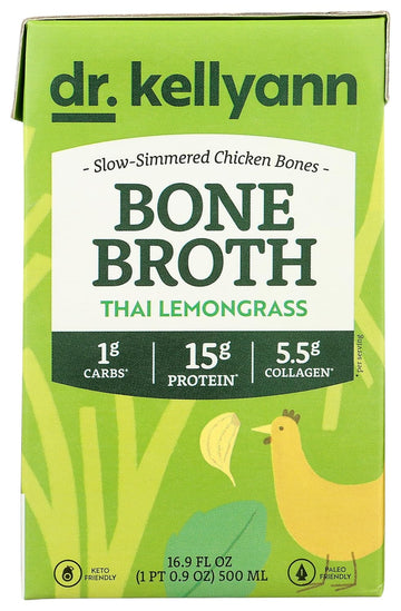 Dr. Kellyann Thai Lemongrass Chicken Bone Broth, 16.9 Fz