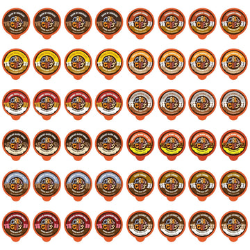 Crazy Cups Flavored Coffee Pods Variety Pack - Coffee Flavors And Chocolate Coffee Flavors For The Keurig K Cups Machine, Recyclable Single Serve Cups, 48 Count