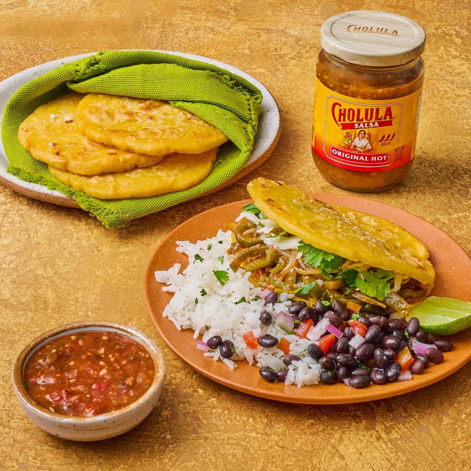 Cholula Salsa, Original Hot, Spicy Salsa For Tacos, Enchiladas, Queso, Fajitas, Burritos, Nachos And More, 12 Oz