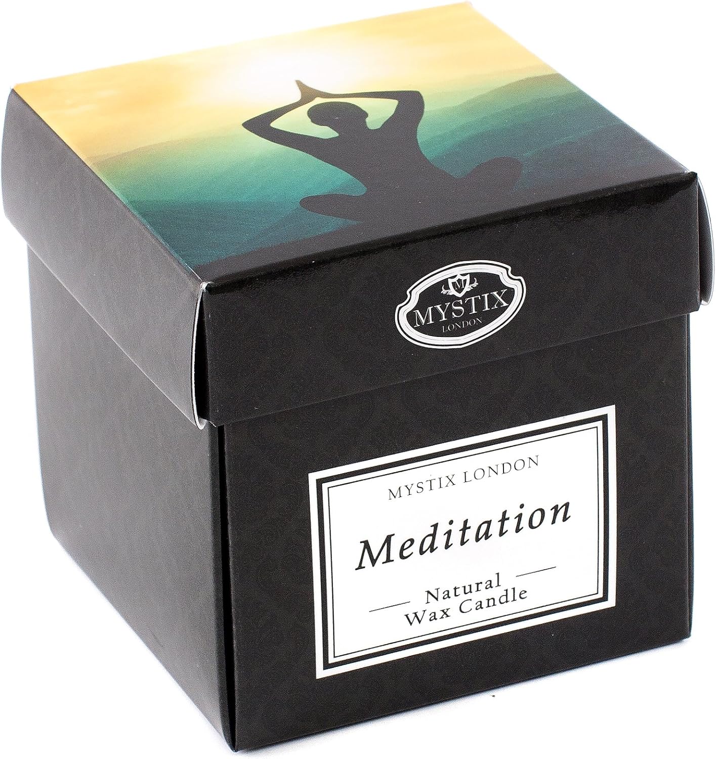 Mystix London | Meditation - Scented Candle Large 29Cl | Best Aroma For Home, Kitchen, Living Room And Bathroom | Perfect As A Gift | Reusable Glass Jar