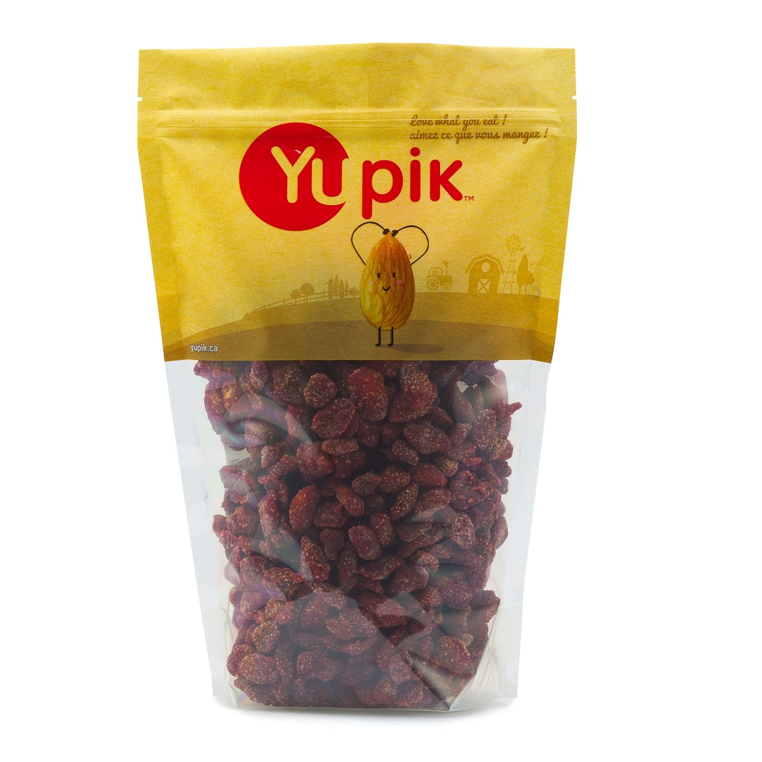 Yupik Dried Strawberries, 2.2 Lb, Vegan, Kosher, Sweetened Dried Fruits, Candied Whole Strawberries, Chewy & Tender, Sweet Snacks, Fruity Topping & Inclusion, Ideal For Baking