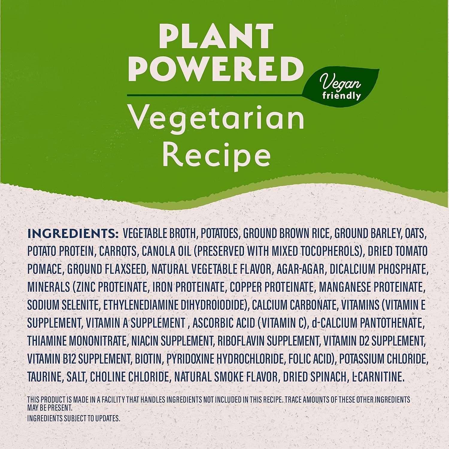 Natural Balance Limited Ingredient Adult Wet Canned Dog Food with Vegan Plant Based Protein and Healthy Grains, Vegetarian Recipe, 13 Ounce (Pack of 12): Canned Wet Pet Food: Pet Supplies: Amazon.com