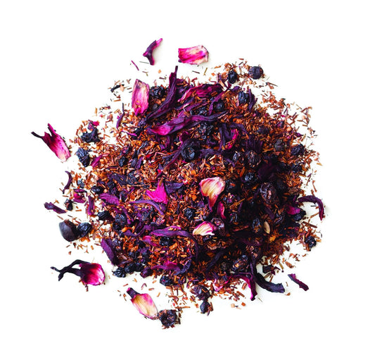 Rishi Tea Blueberry Rooibos Herbal Tea - Organic, Caffeine Free Loose Leaf Tea, Sweet & Tangy With Antioxidants, Ideal For Hot Or Iced Tea - 16 Ounces, 45+ Servings