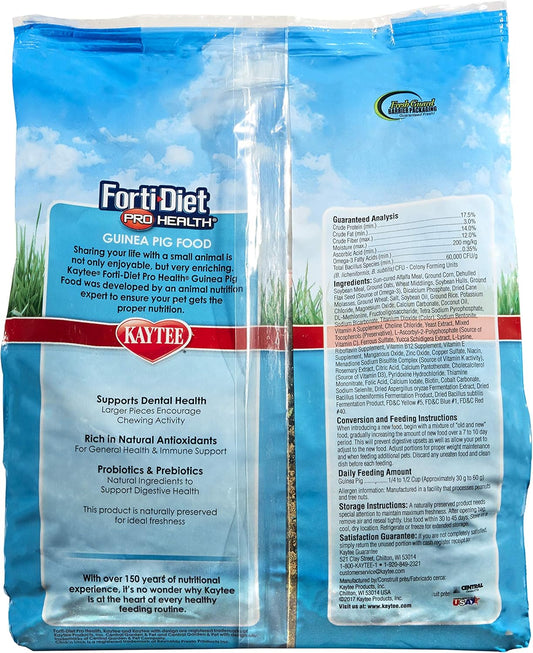 Kaytee Forti-Diet Pro Health Food For Pet Guinea Pigs, 5 Pound