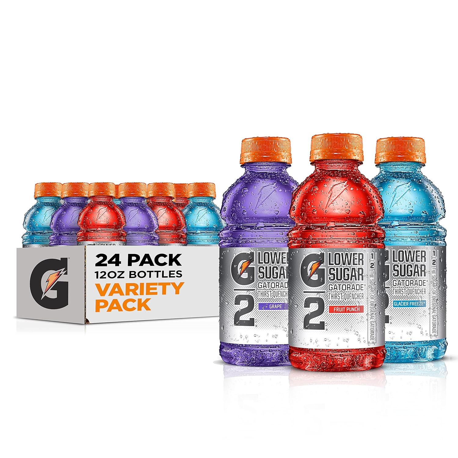 Gatorade G2 Thirst Quencher, 3 Flavor Variety Pack, 12Oz Bottles (24 Pack)