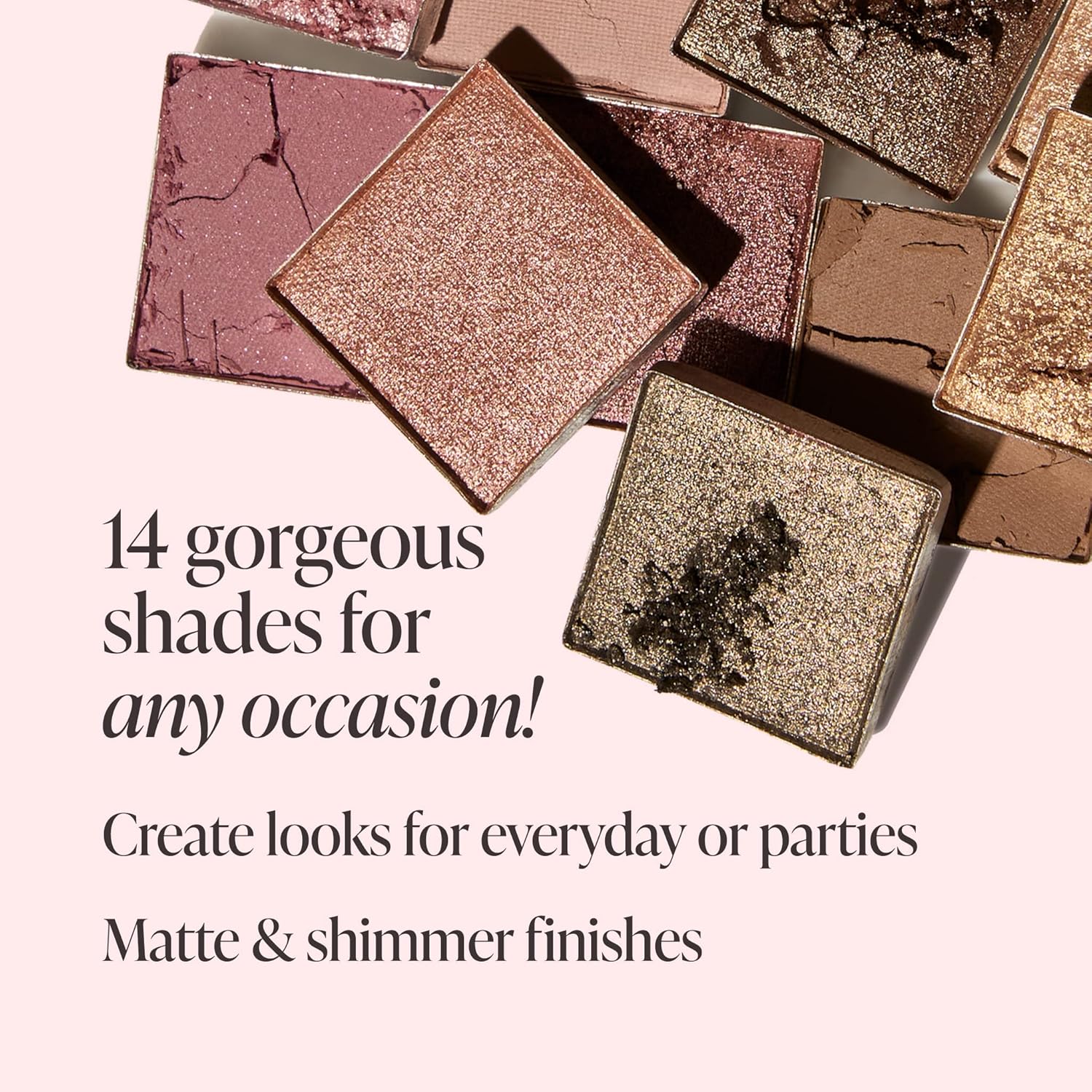 Mally Beauty Nude Attitude Eyeshadow Palette With Double-Ended Brush