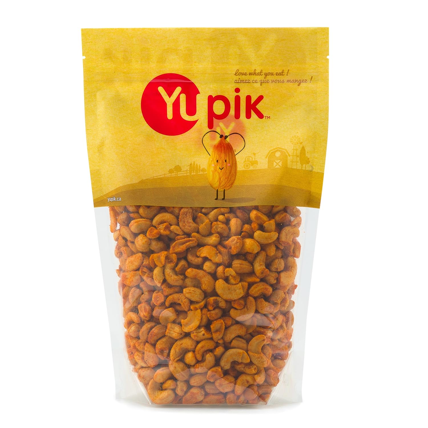 Yupik Bbq Cashews, 2.2 Lb, Kosher, Vegan, Roasted Salted Nuts, Seasoned Nuts With Spices, Unique Smoky Flavor, Source Of Protein & Iron, Crunchy, Savory Snacks