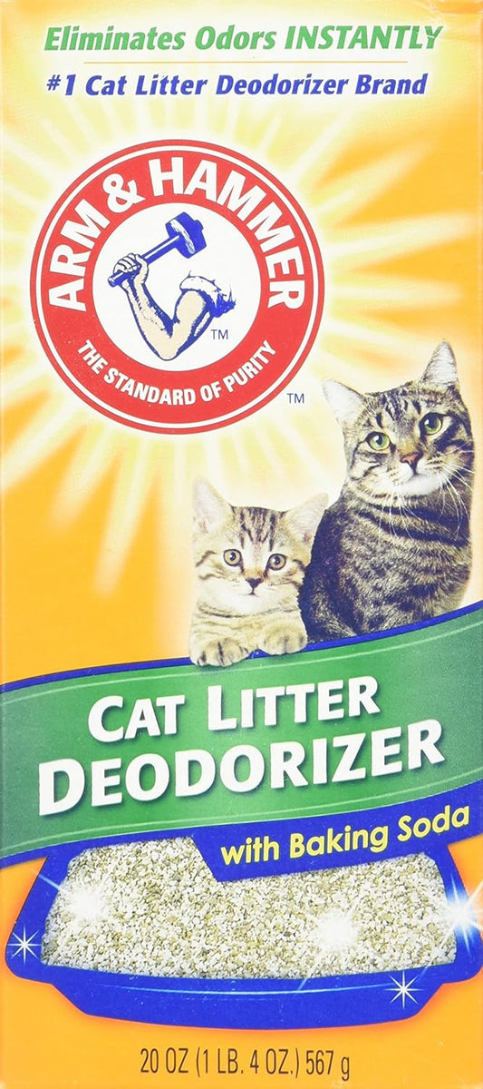Arm & Hammer For Pets Cat Litter Deodorizer with Activated Baking Soda 20 oz (Pack of 4) : Pet Supplies