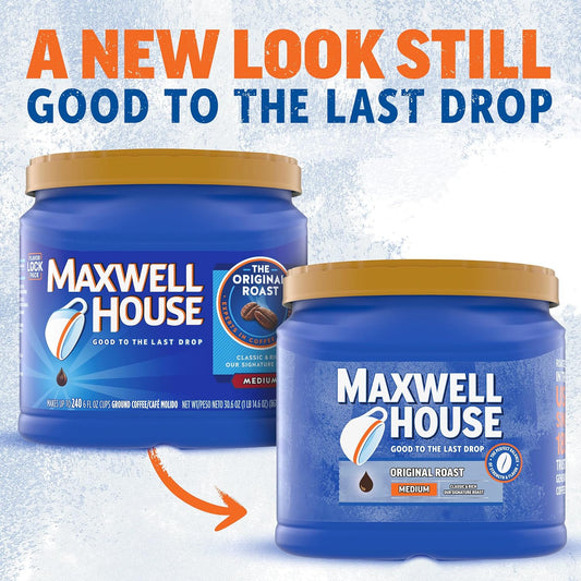 Maxwell House The Original Roast Medium Roast Ground Coffee (30.6 Oz Canister)