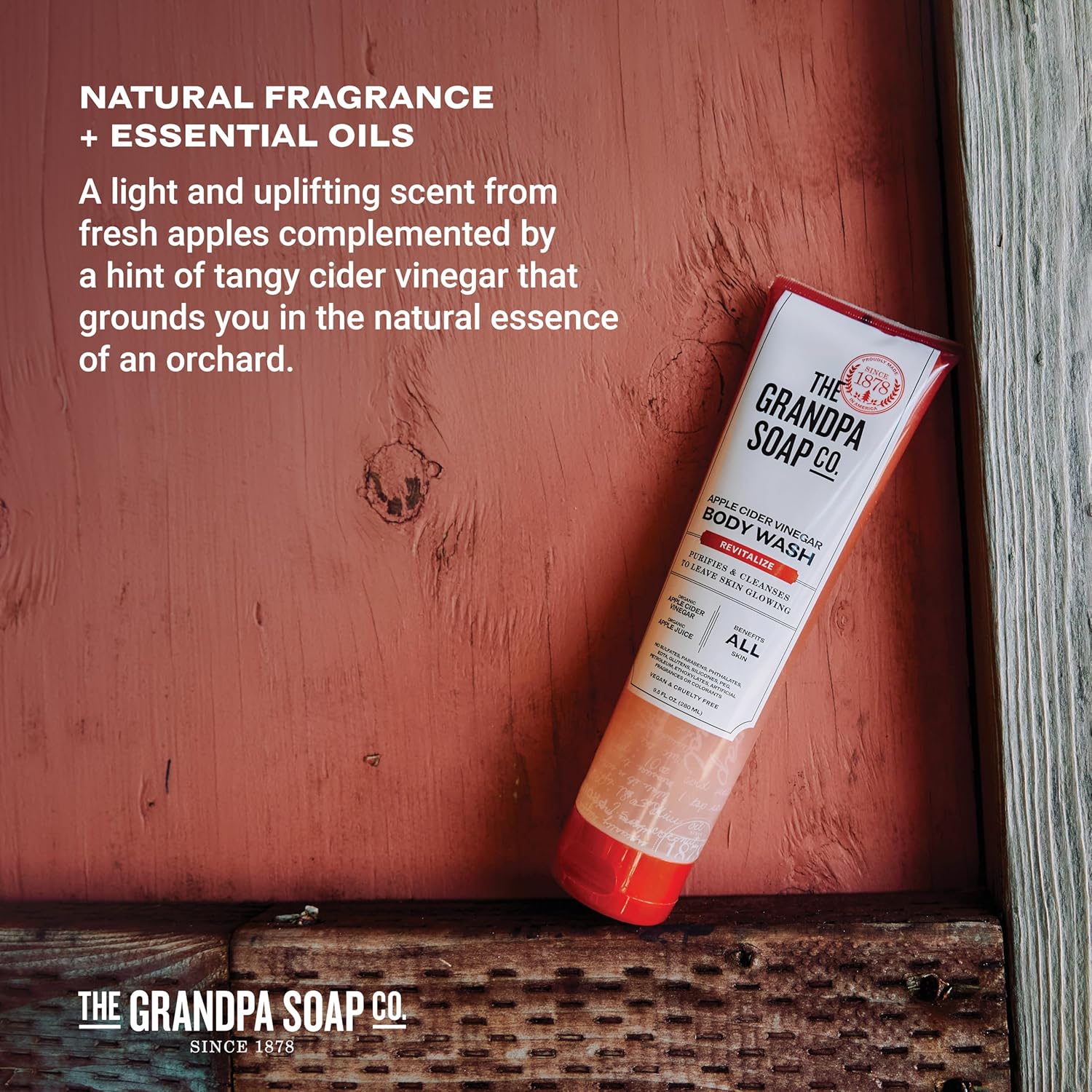 The Grandpa Soap Company Apple Cider Vinegar Body Wash - 9.5 Fl Oz : Beauty & Personal Care