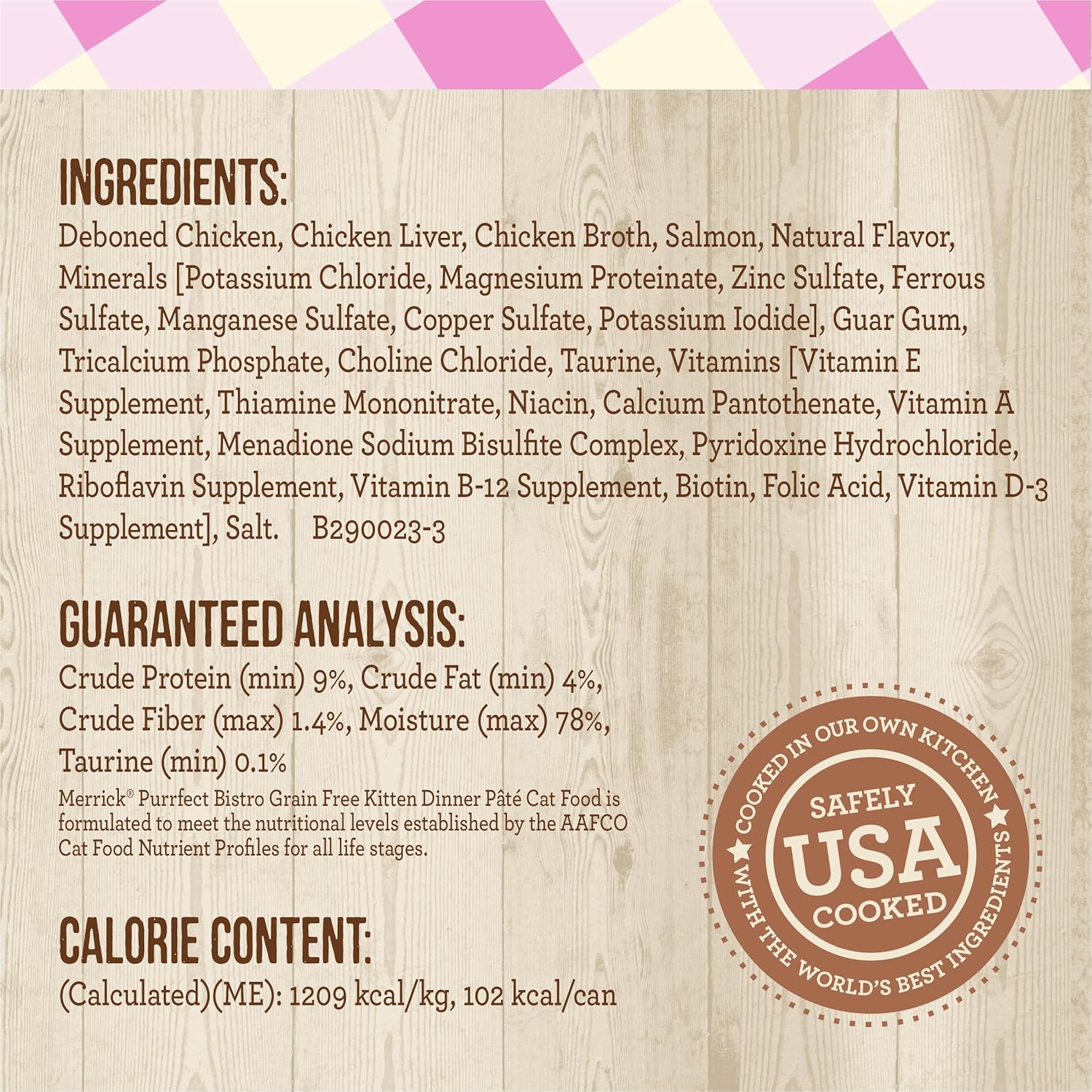 Merrick Purrfect Bistro Grain Free Premium Soft Canned Pate Chicken Wet Cat Food, Kitten Dinner Recipe - (Pack of 24) 3 oz. Cans : Pet Supplies
