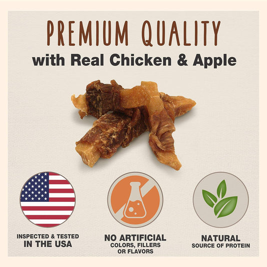 Cadet Gourmet Sweet Potato & Chicken Wraps Dog Treats - Healthy & Natural Chicken And Sweet Potato Dog Training Treats For Small & Large Dogs - Inspected & Tested In Usa (14 Oz.)