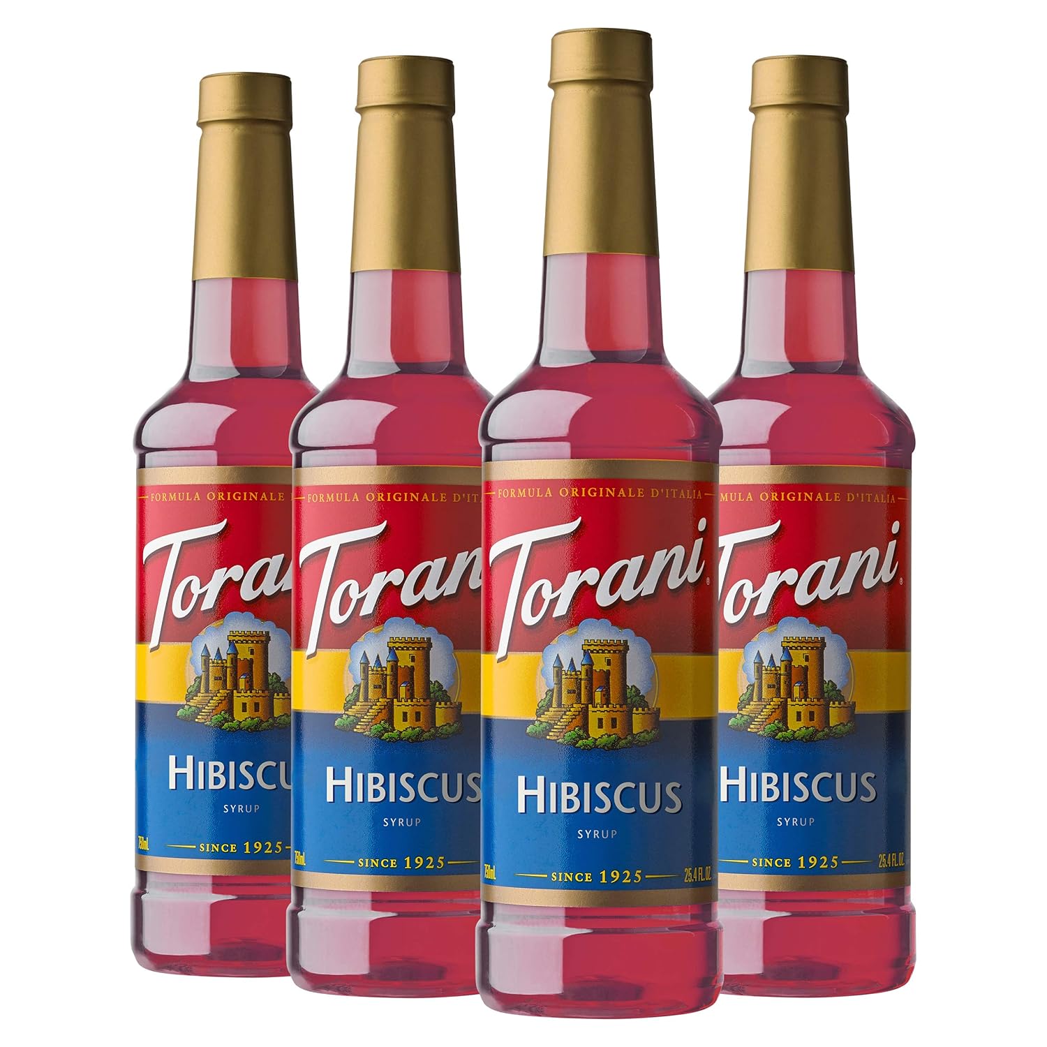 Torani Syrup, Hibiscus, 25.4 Ounces (Pack Of 4)