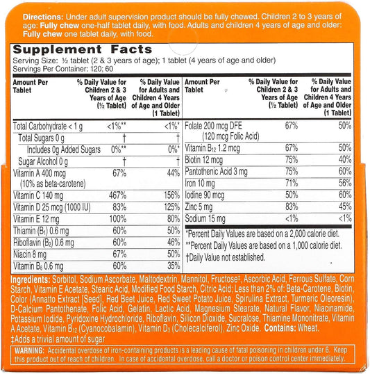 Flintstones Chewable Kids Vitamins With Immunity Support*, Multivitamin For Kids And Toddlers With Vitamin C & More, 60Ct