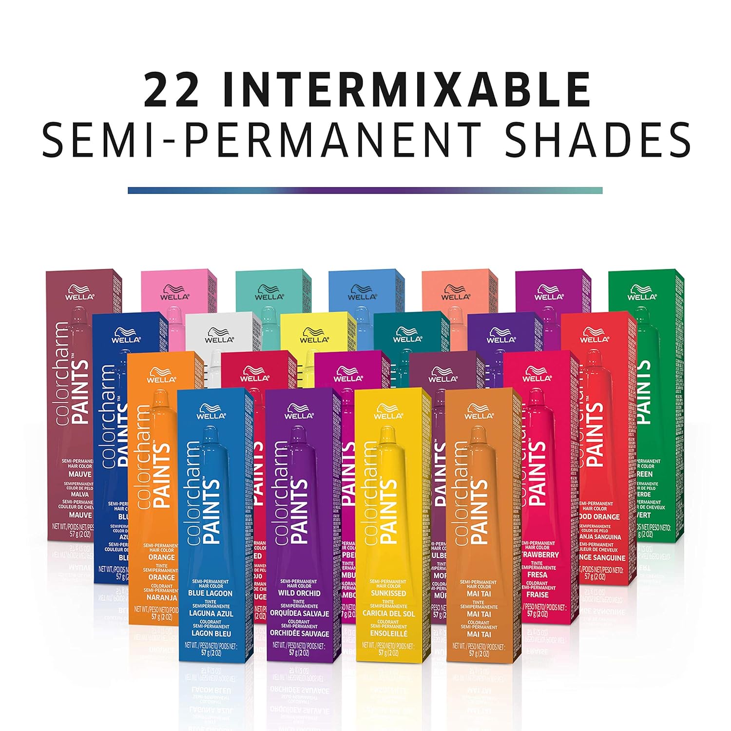 COLORCHARM Paints Semi-Permanent Hair Dye for Temporary Hair Color| Intermixable Shades| Mulberry| 2 Fl Oz : Beauty & Personal Care